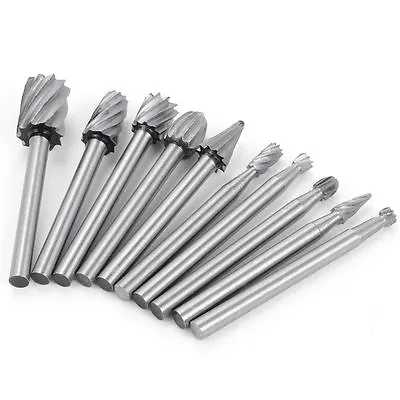Buy Tungsten Carbide Burr Bit Set Cutting Carving Routing Bur For Dremel Rotary Tool • 10.89$