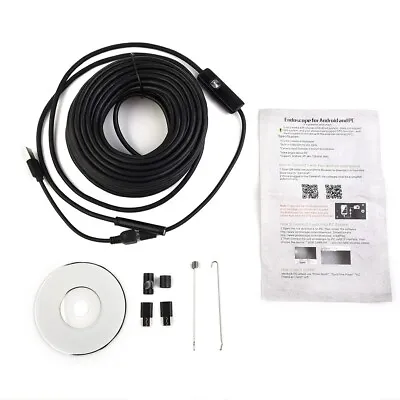 Buy 50 FT Pipe Inspection Camera USB Endoscope Video Sewer Drain Cleaner Water-proof • 32.22$