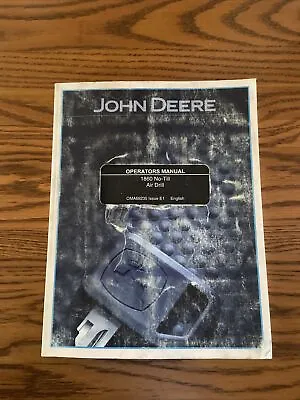 Buy John Deere 1860 No-Till Air Drill Owner's Operator's Manual OMA69235  • 27.95$