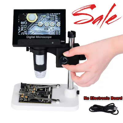 Buy 4.3  1000X LCD Monitor Electronic Digital Video Microscope LED Magnifier Tool • 50.55$