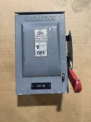 Buy Siemens HNF361 30A 3P 600VAC 250 VDC Non Fused Heavy Duty Safety Switch • 100$