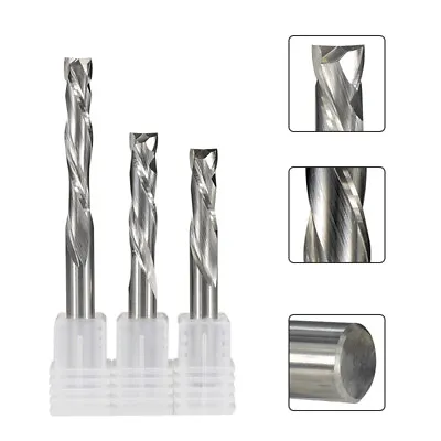 Buy 2 Flute 1/8  Compression End Mill CNC Router Bit Carbide Up Down Cutters Milling • 14.42$