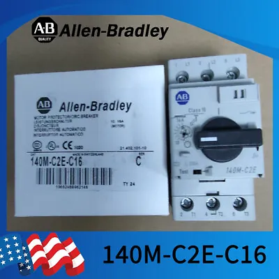 Buy NEW Allen-Bradley 140M-C2E-C16 Motor Protection Circuit Breaker, Magnetic Trip • 119.99$