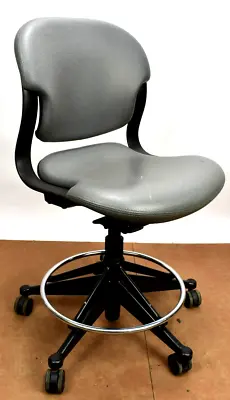 Buy Herman Miller Equa Grey Ergonomic Swivel Office Counter Height Chair Stool • 399.99$