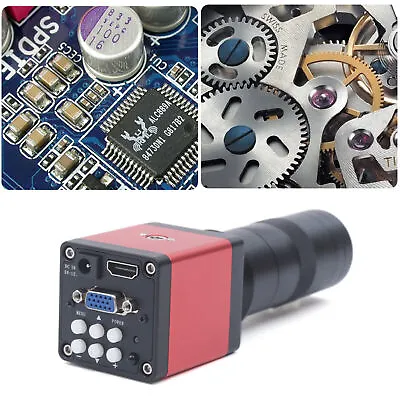 Buy Video Microscope VGA Camera Hd Industrial Digital USB Lens 1080p 60FPS 14mp HDMI • 93.10$
