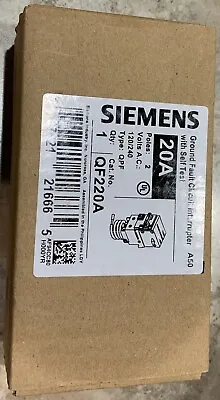 Buy Siemens QF220A Ground Fault Circuit Interrupter,20 Amp - 2 Pole QF220 • 110$