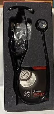 Buy 3M Littmann Cardiology IV Stethoscope, Smoke-Finish, Black Stem 6232 NEW IN BOX • 188.99$