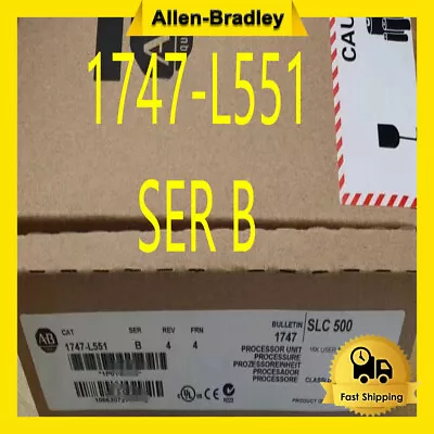 Buy NEW Allen-Bradley 1747-L551 SER B SLC500 PLC CPU Processor Unit Module 1747L551 • 1,200$