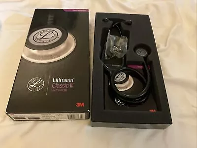 Buy 3M Littmann Classic III 27  Monitoring Stethoscope - Black Edition (5803) • 66$
