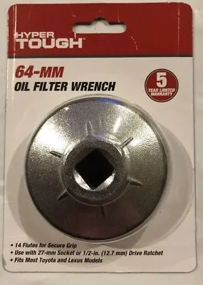 Buy Hyper Tough 64mm Oil Filter Wrench 14 Flutes  Toyota / Lexus Free Shipping • 13.99$