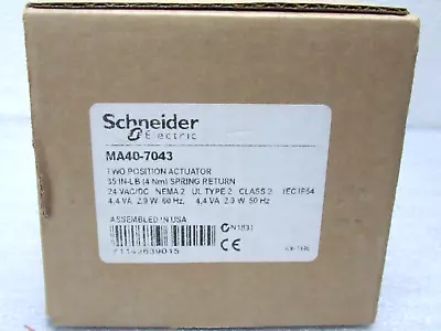 Buy Schneider Electric MA40-7043 DuraDrive 2 Position Electric Rotary Actuator[CTSC] • 92.15$