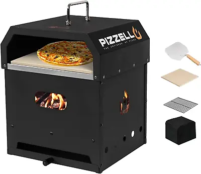 Buy 4 In 1 Outdoor Pizza Oven Wood Fired 2-Layer Detachable Outside Ovens • 133.99$