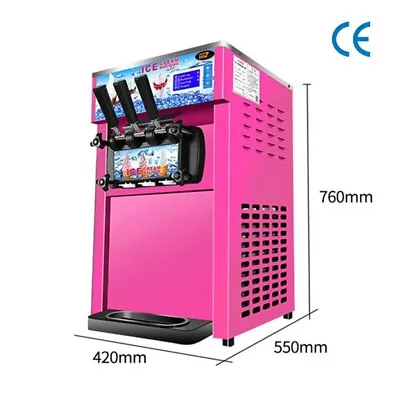 Buy Commercial Soft Ice Cream Makers Machine Electric Ice Cream Vending Machine • 1,164.99$