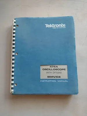 Buy Tektronix 475A Oscilloscope With Options Service Instruction Manual 070-2162-00 • 65$