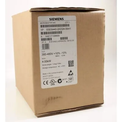 Buy New Siemens 6SE6 440-2AD24-0BA1 6SE6440-2AD24-0BA1 MICROMASTER440 With Filter • 635.96$