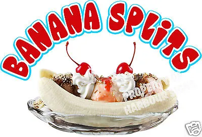 Buy  Banana Splits Decal 14  Ice Cream Soft Serve Concession Food Truck Sticker • 14.95$