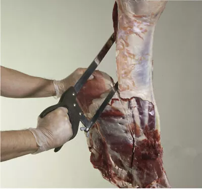 Buy 22inch Butcher Saw Hand Meat Processing Saw Cut Through Bone&Meat Kitchen Cutter • 49.99$