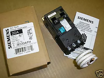 Buy B220afh Siemens Arc Fault Circuit Breaker - New • 75$