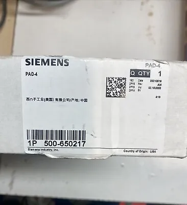 Buy Siemens PAD-4 KIT. Backbox. (red) Pad-4 Circuit Board. 300w Power Supply. • 750$