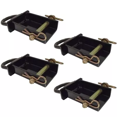 Buy Set Of Four Stake Pocket D-Rings PK-SPTD Secures Cargo By Adding Tie-Down Points • 61.99$