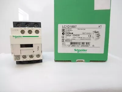 Buy LC1D18B7 Schneider Electric TeSys D Contactor 600V AC, 18 A, 3-Pole New In Box • 82.82$