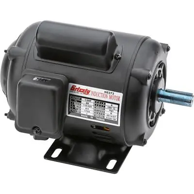 Buy Grizzly H5373 Motor 1/2 HP Single-Phase 1725 RPM ODP 110V/220V For G4008-09 • 281.95$