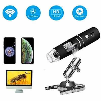Buy Wireless Digital Microscope, Skybasic 50X To 1000X WiFi Handheld Zoom Endoscope • 64.63$