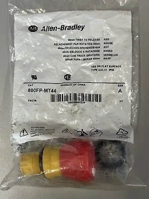Buy For Allen Bradley 800FP-MT44 Emergency Stop Push Button Pull Twist Release 40mm • 29.95$