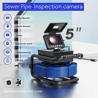 Buy 50M Pipe Inspection Camera With 512Hz Transmitter Sewer Camera Self Leveling 5  • 498.39$