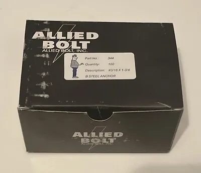 Buy (Box Of 100) 3/16  X 1 3/4  Allied Bolt Part #344 Tapcon Concrete Style Screw • 7$