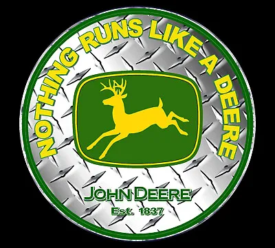 Buy John Deere 1937 Vintage Recreated Logo Established 1837 - Emblem Sticker Decal • 9$