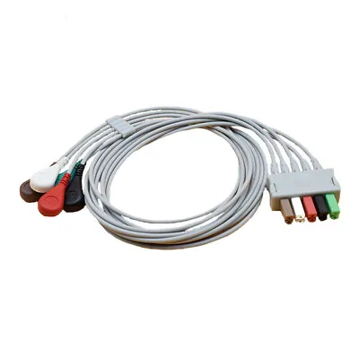 Buy 5Leads Compatible Drager Siemens ECG Cable Leadwire AHA For Medical Monitor 1Pc • 22.60$