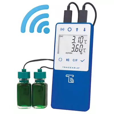 Buy TRACEABLE  Data Logging Thermometer,WiFi 52CE41 • 323.19$