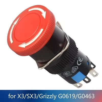 Buy Mini Mill Power Emergency Stop Button For SX3/Grizzly G0619/G0463/CX611 • 58.98$
