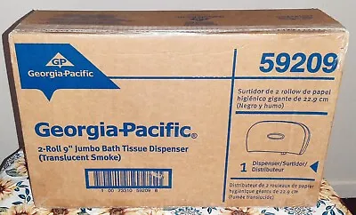 Buy Georgia-Pacific 2-Roll 9  Jumbo Toilet Bath Tissue Dispenser Trans Smoke 59209 • 44.80$