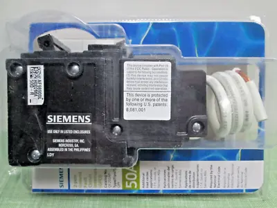 Buy New Circuit Breaker Siemens QF250 QF250A 50 Amp 2 Pole 120/240V GFCI • 80$