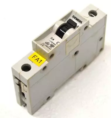 Buy Siemens 5SX2 C4 Single Pole Circuit Breaker 4 Amp 230/400V • 8.99$