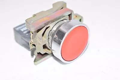 Buy NEW General Purpose Red Push Button Switch W/ Schneider Electric ZBE-1024 Contac • 19.99$