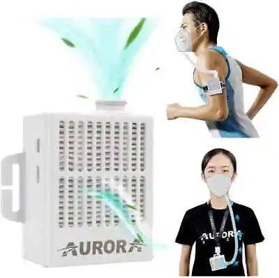 Buy Aurora Respirator HEPA Air Purifying Electric Reusable Personal Wearable Mask • 54.99$