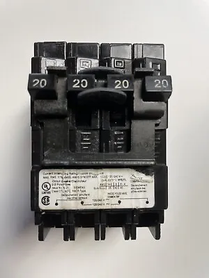 Buy Siemens Q22020CT2 2 Pole 20 Amp Quad 120/240V Plug In Circuit Breaker • 20$