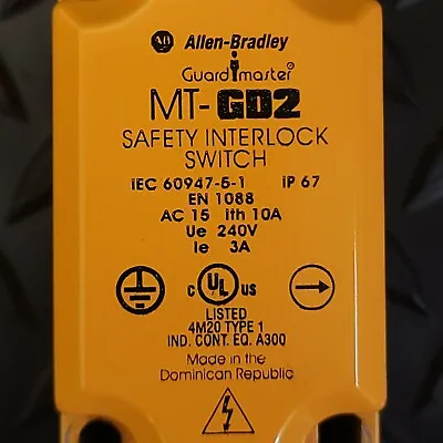 Buy Allen-Bradley - MT-GD2 - 440K-M22AEYT Safety Interlock Switch With Key • 39$