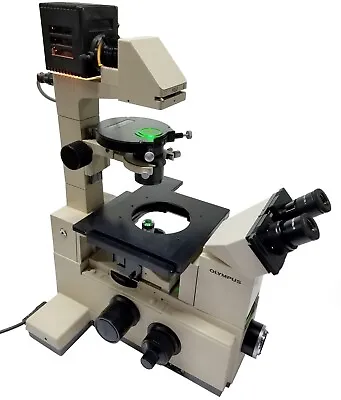 Buy Olympus IMT-2 Inverted Phase Contrast Microscope W/ 4x, 10x, 20x, 40x Objectives • 1,850$