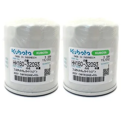 Buy Genuine OEM Kubota HH160-32093 Oil Filter - 2 PACK • 29.95$
