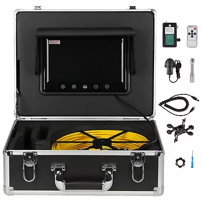 Buy 7 LCD 30M Sewer Waterproof Camera Pipe Pipeline Drain Inspection System Top • 230$