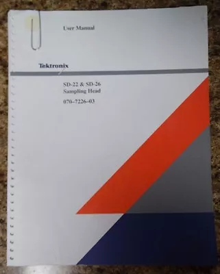 Buy Tektronix SD-22 & SD-26 User Manual • 7$