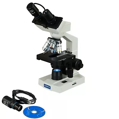Buy OMAX 40X-2500X Binocular Lab Compound LED Microscope+Mechanical Stage+USB Camera • 259.99$