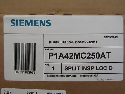 Buy Siemens NSB P1A42MC250AT Loadcenters And Panelboards 250A 120V • 544.36$