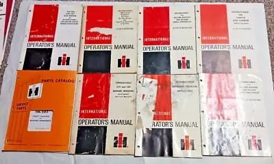 Buy LOT 8 International IH Operators Manuals Planter Manure Spreaders Harrow 1975-81 • 19.99$