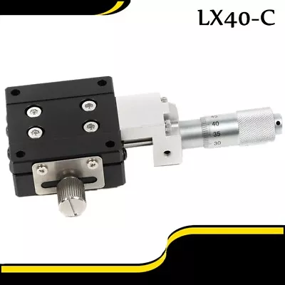 Buy X-Axis Micrometer Trimming Platform Manual Linear Stage Bearing Sliding Table • 44$