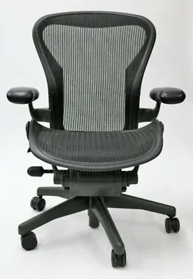 Buy Herman Miller Aeron Classic  Mesh Office Desk Chair Size C Large Basic Read Desc • 629.99$